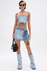 ASHLIN MINI DENIM SKIRT