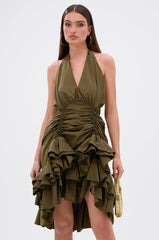 COOL GIRLS CLUB RUCHED MINI DRESS