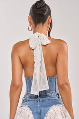 BABY GIRL DENIM LACE CORSET