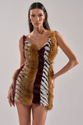 ANIMALISTIC MINI DRESS