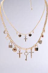 CHARMED LIFE GOLD NECKLACE