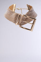 BUCKLE UP BLING CHOKER