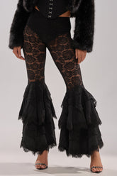 COACHELLA LACE RUFFLE PANTS