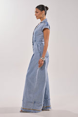 AT LEAST I LOOK CUTE DENIM JUMPSUIT