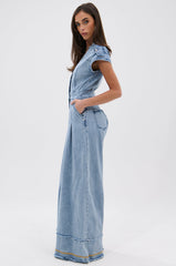 AT LEAST I LOOK CUTE DENIM JUMPSUIT