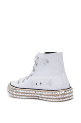 ASH BLACK WHITE EMBELLISHED SNEAKER