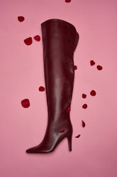 AZALEA WANG BEAUCOUP BURGUNDY OVER THE KNEE BOOT