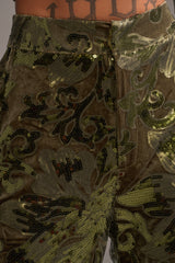 AURORA SEQUIN VELVET TROUSER