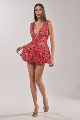 BARBIE GIRL SEQUIN MINI DRESS