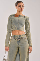 BIG STEPPER DENIM BLOUSE
