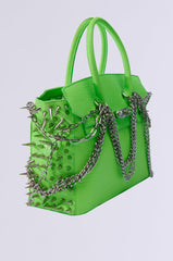 COME SLIDE EMBELLISHED TOTE
