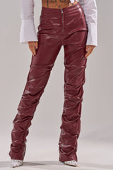 DOWN AND DIRTY FAUX LEATHER PANT