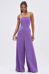 BIG BOSS ENERGY WIDE LEG JUMPSUIT IN PURPLE