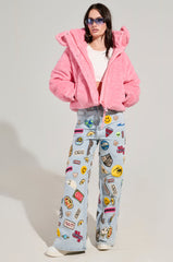 AUSTIN WIDE LEG PATCH DENIM