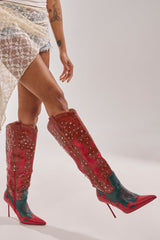 AZALEA WANG KALPANAS MULTI WESTERN STILETTO BOOT
