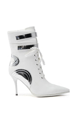 AZALEA WANG LACIE SILVER SPORTY BOOTIE