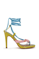 AZALEA WANG SOMERSET CITRON MULTI STILETTO SANDAL