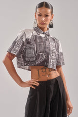 ALL OVER THE CITY BUTTON DOWN