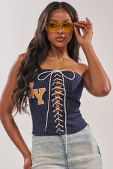 COURTSIDE LACE UP CORSET