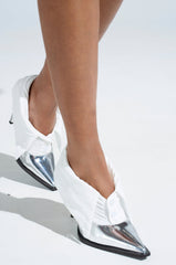 AZALEA WANG TLALLI SILVER PUMP STILETTO