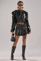 AVANT GARDE LASER CUT BOMBER