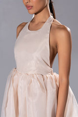 AT THE SHOW HALTER MINI DRESS