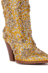 AZALEA WANG CONSUELOS EMBELLISHED WESTERN BOOTIE