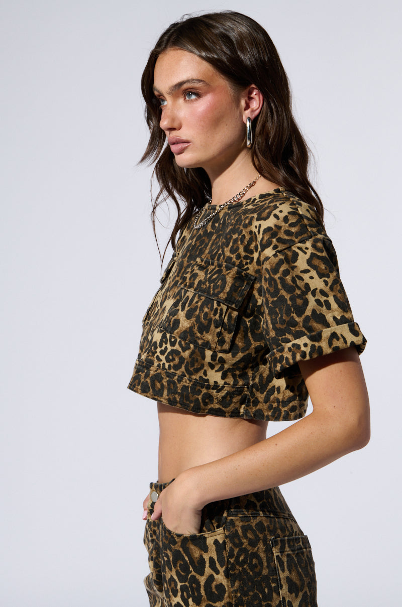 CHEETAH SISTERS TOP