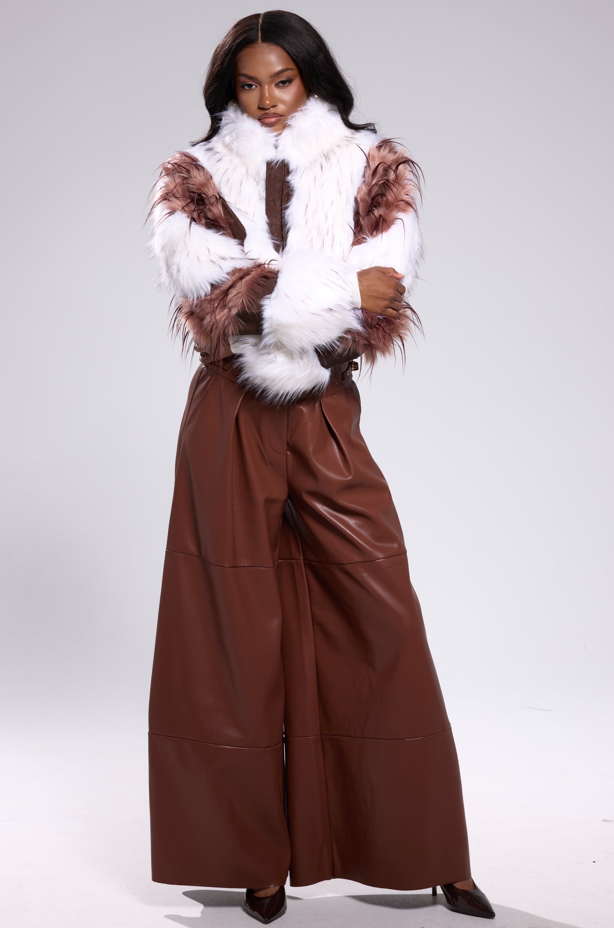 BETTER OFF WITHOUT YOU FAUX LEATHER TROUSER