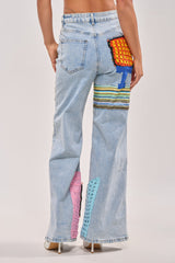 CUTE LIKE ME RELAXED DENIM