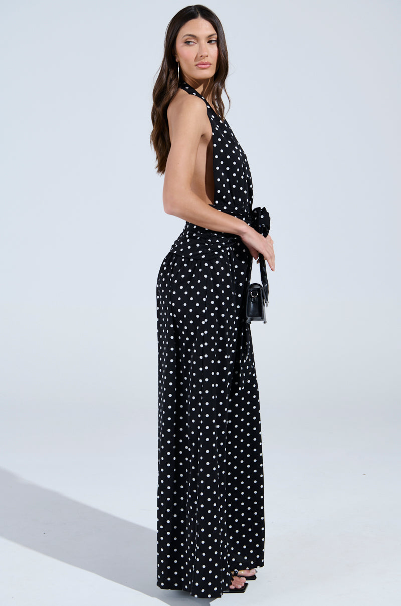 BEST DRESSED POLKA DOT JUMPSUIT