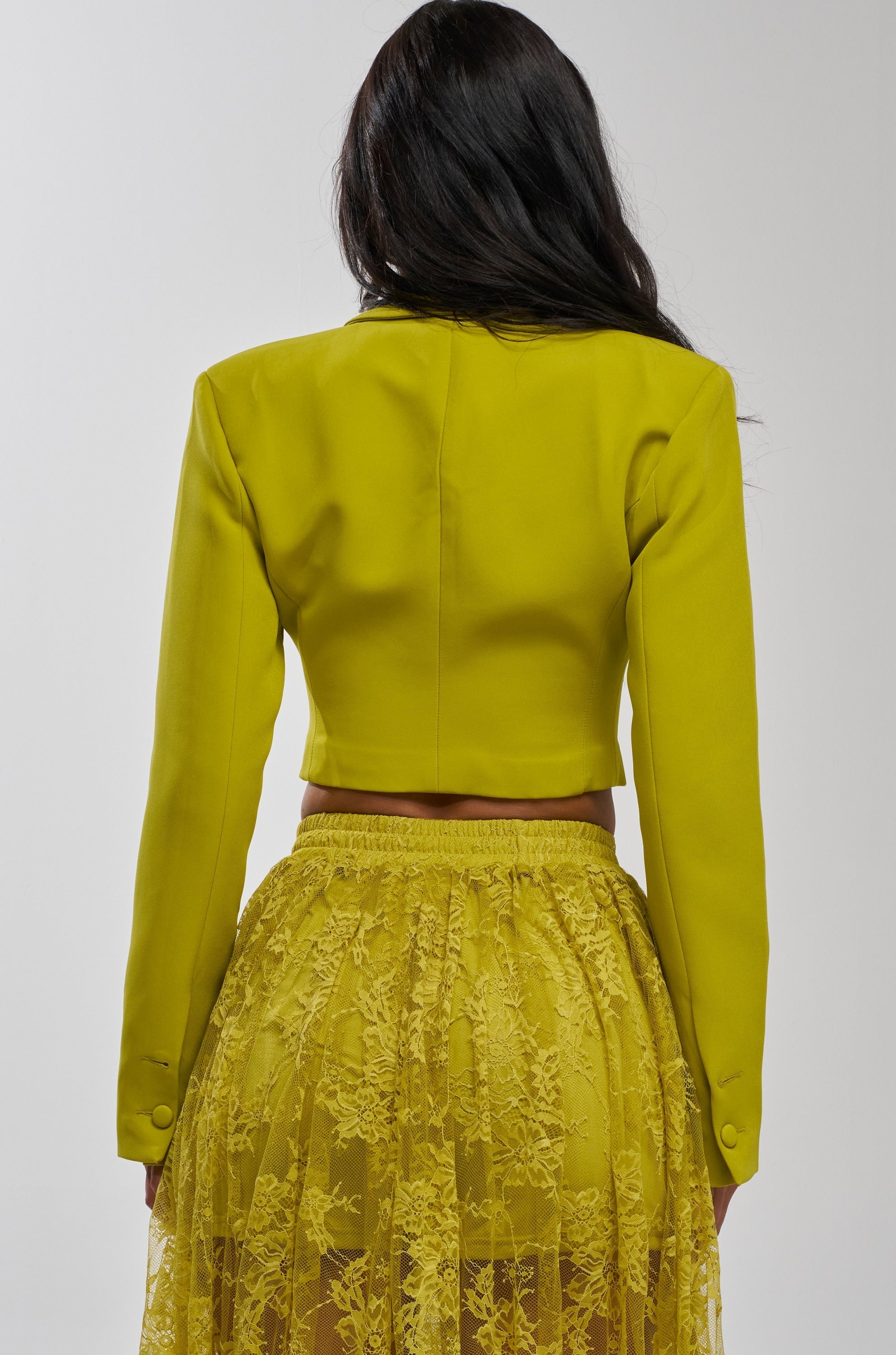 CAN I KICK IT CROPPED BLAZER