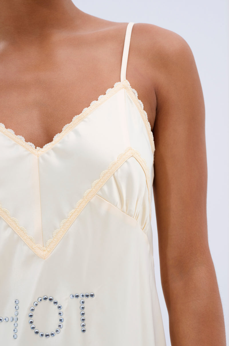 BUSY WORKING SATIN MINI DRESS