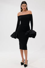 CLASS WITH A LITTLE BIT OF SASS MIDI DRESS