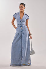 AT LEAST I LOOK CUTE DENIM JUMPSUIT