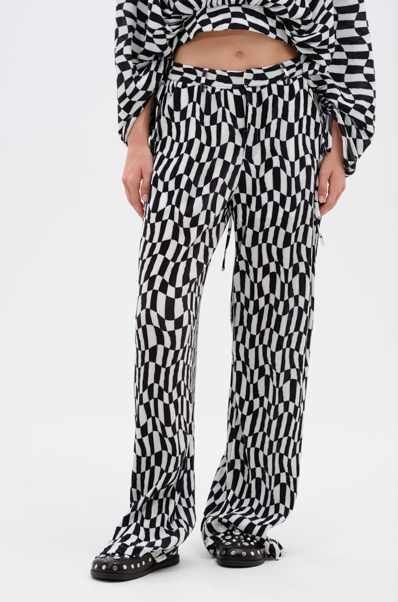 BARI CHECKERED TROUSER