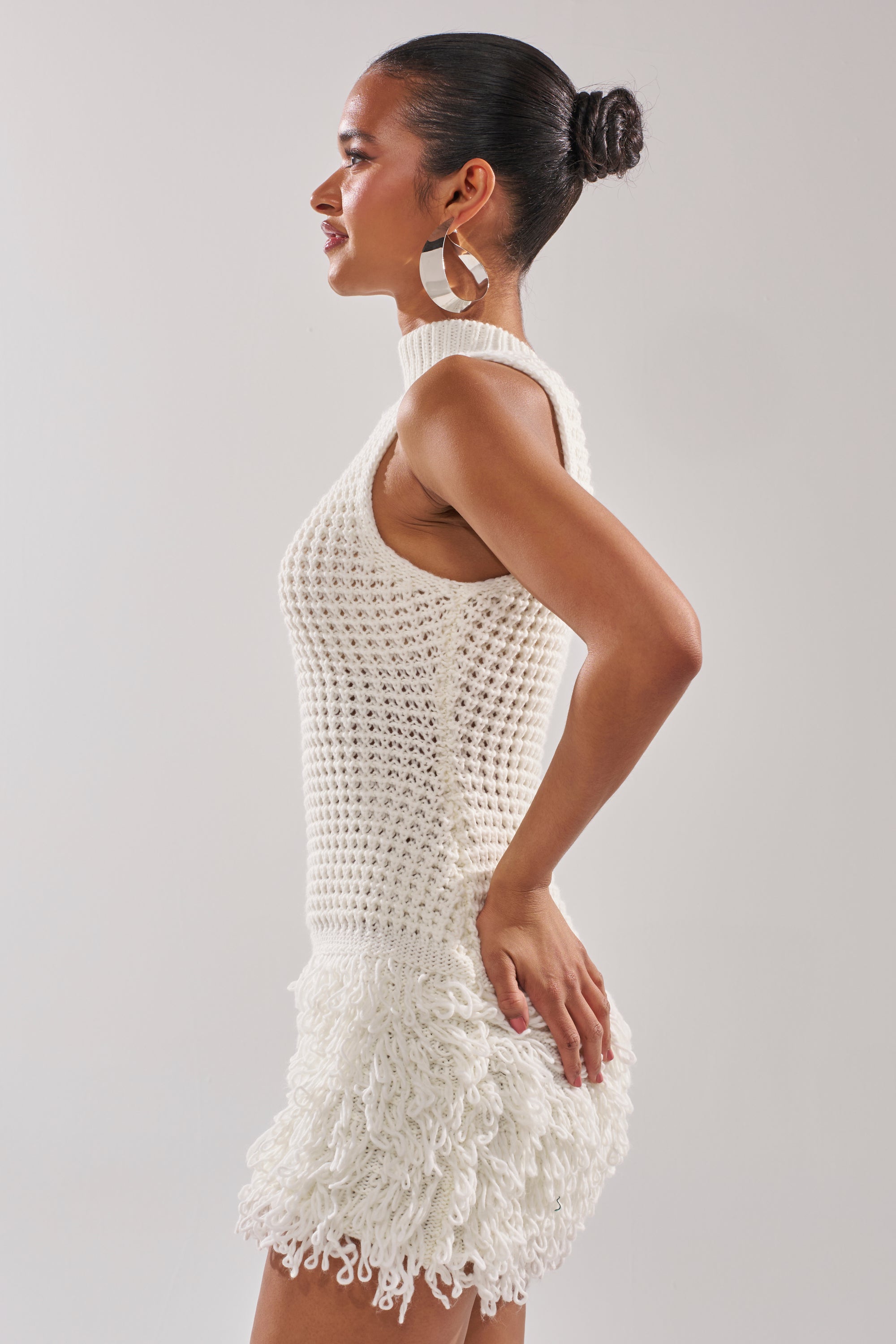 CROCHET CUTIE MINI DRESS