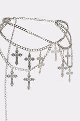 CROSS MY HEART CHAIN BELT