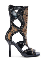 AZALEA WANG INDRANI BLACK GLADIATOR SANDAL