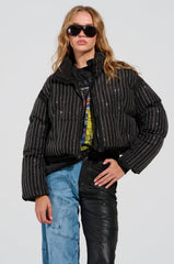 COME THIS WAY EMBELLISHED PUFFER COAT