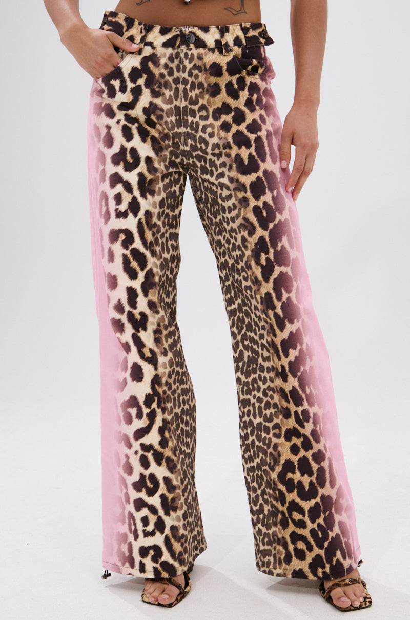 COCO LEOPARD PRINT DENIM