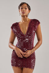 CRAZY IN LOVE SCALE MINI DRESS