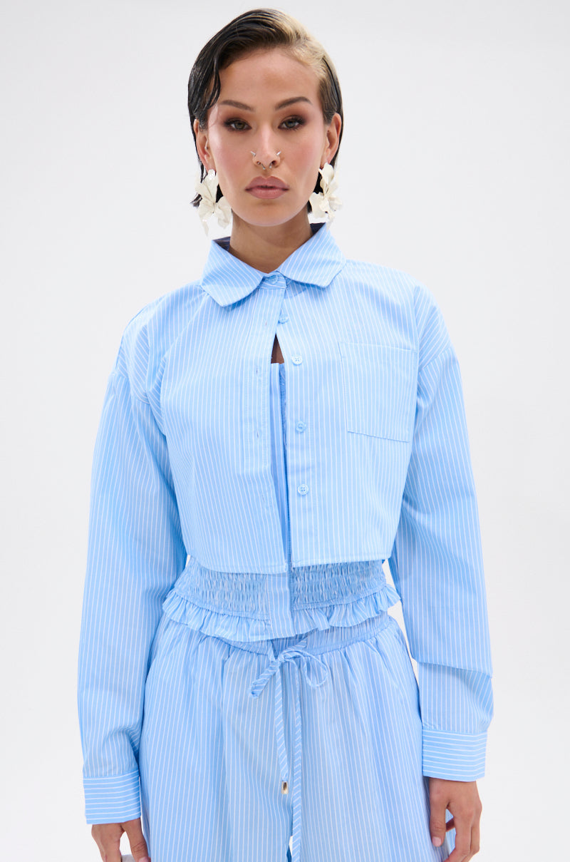 ASHLEY BUTTON DOWN TOP