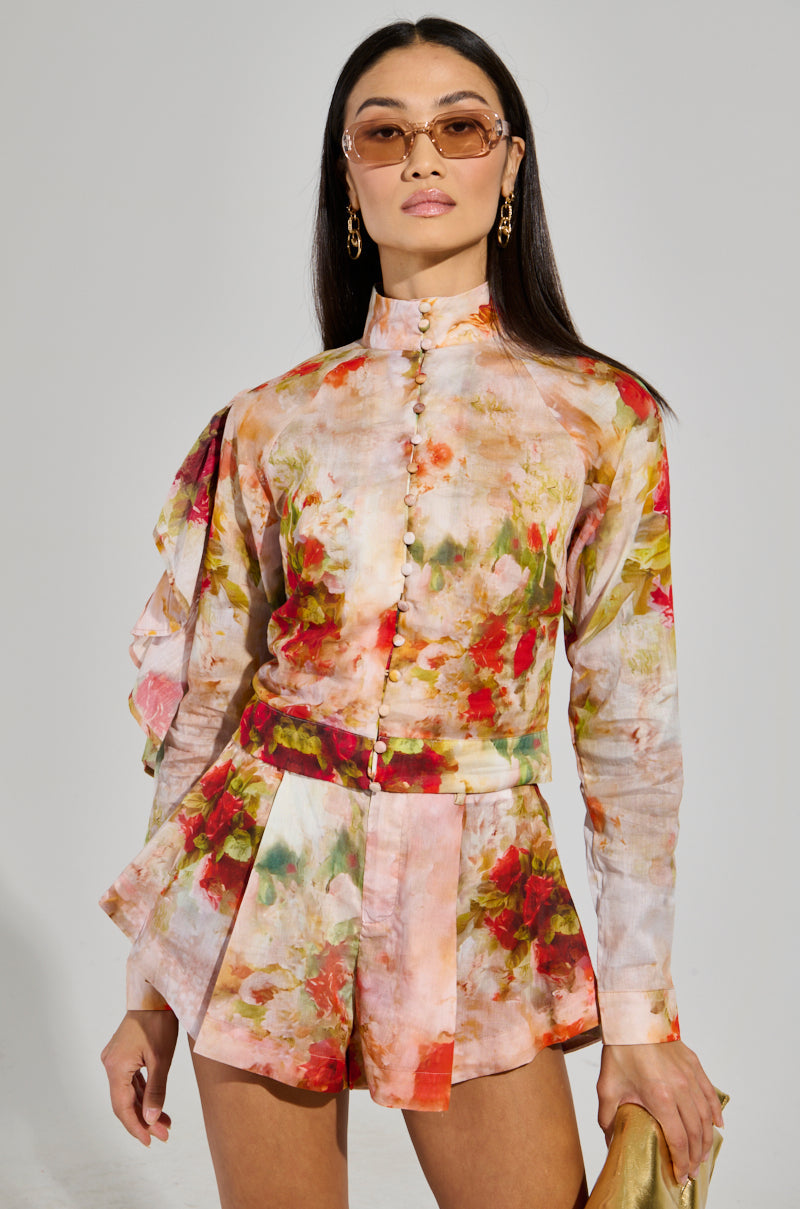 CONCEITED AF FLORAL BLOUSE