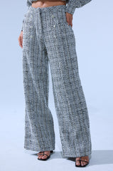 DRESSY VIBES TWEED PANT