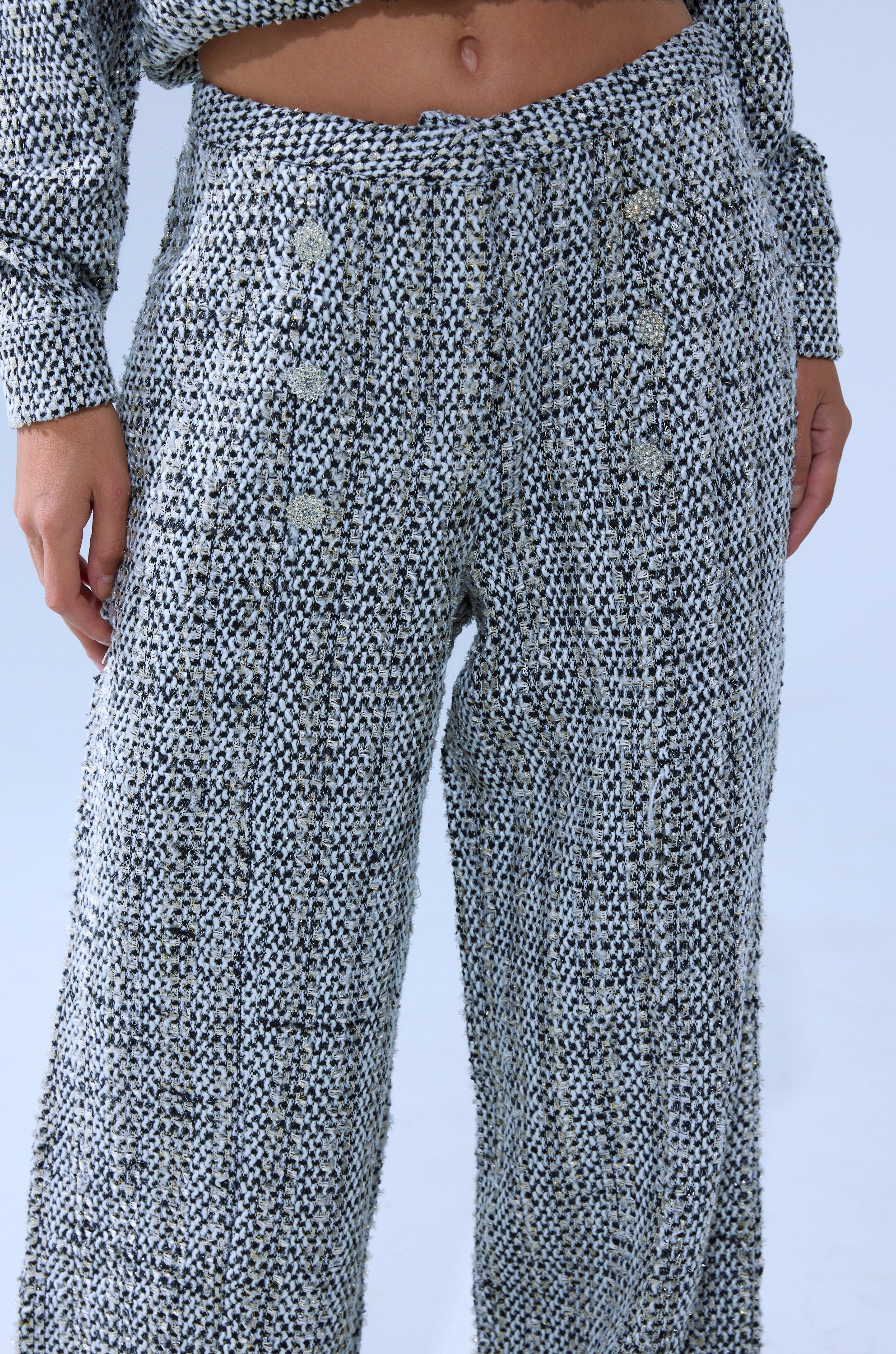 DRESSY VIBES TWEED PANT