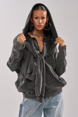 COOL GAL TIE SWEATSHIRT