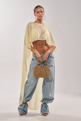 COOL GIRL CHIFFON BLOUSE IN YELLOW