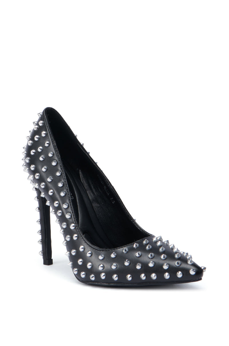 AZALEA WANG KASHIE BLACK STILETTO PUMP