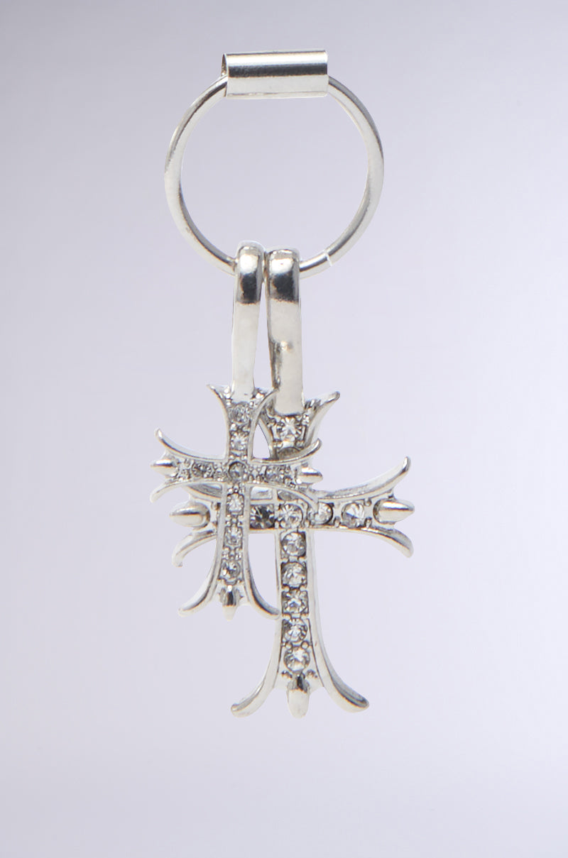 CROSS CHARM EARRING